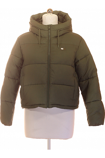 TOMMY HILFIGER Dámská khaki prošívaná puffer bunda s kapucí Vel. EU XS | TOMMY HILFIGER | obrázek 2