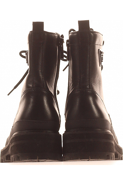 Guess Dámské černé kožené kotníkové šněrovací boty Vel. 40 | Guess | obrázek 4