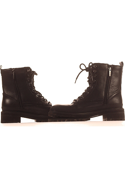 Guess Dámské černé kožené kotníkové šněrovací boty Vel. 40 | Guess | obrázek 5