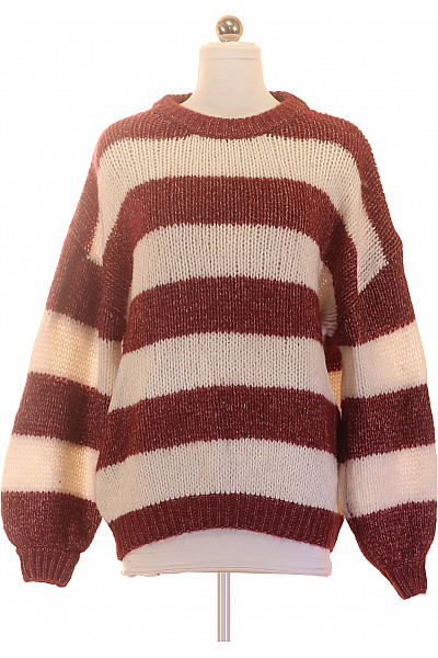 Dámský pruhovaný pletený pulovr oversized Velikost xs | Unimoda | obrázek 2