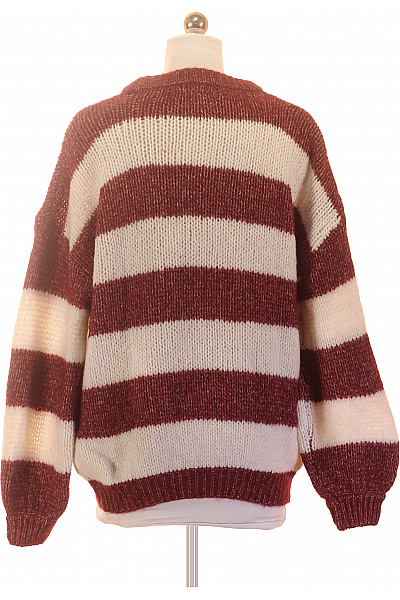 Dámský pruhovaný pletený pulovr oversized Velikost xs | Unimoda | obrázek 3