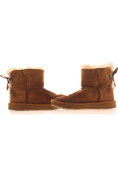 UGG Dětské kotníkové válenky s kožíškem a mašlí Vel. 30 | UGG | obrázek 5