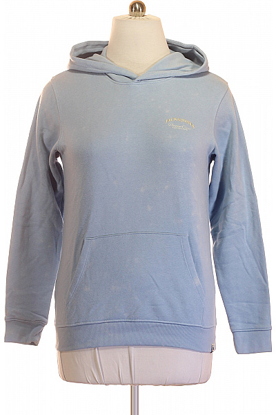 JACK & JONES Chlapecká Bavlněná Mikina S Kapucí Modrá Vel. 176