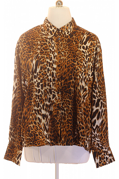 boohoo Dámská košile s dlouhým rukávem leopardí vzor hnědá Velikost 46 | boohoo | obrázek 2
