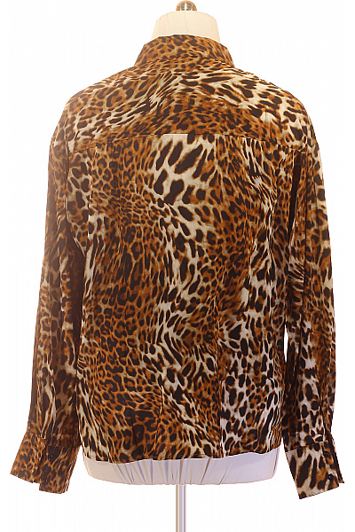 boohoo Dámská košile s dlouhým rukávem leopardí vzor hnědá Velikost 46 | boohoo | obrázek 3