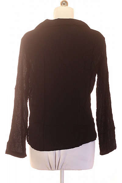 boohoo dámská černá košile s dlouhým rukávem elegantní Vel. XS | boohoo | obrázek 3