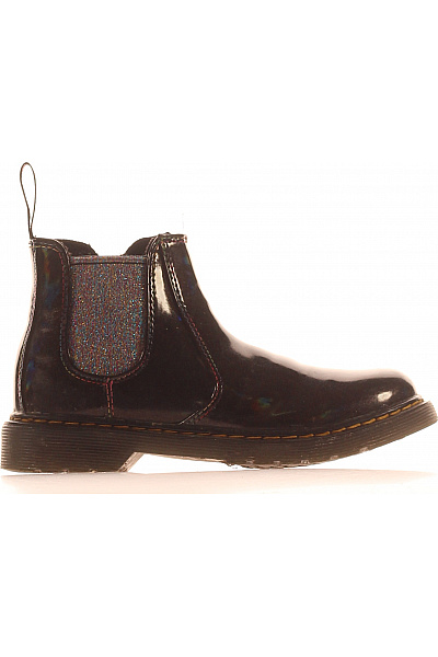 Dr.Martens Dětské Kotníkové Chelsea Boty Lesklé Barevné Velikost 34