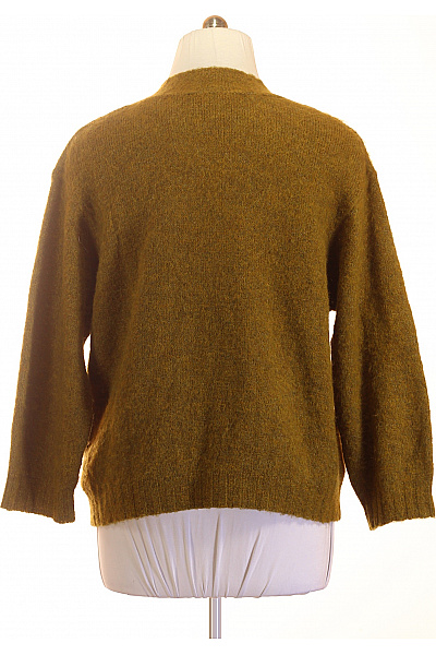 American Vintage Dámský khaki pletený pulovr s výstřihem do V Vel. M/L | American Vintage | obrázek 3