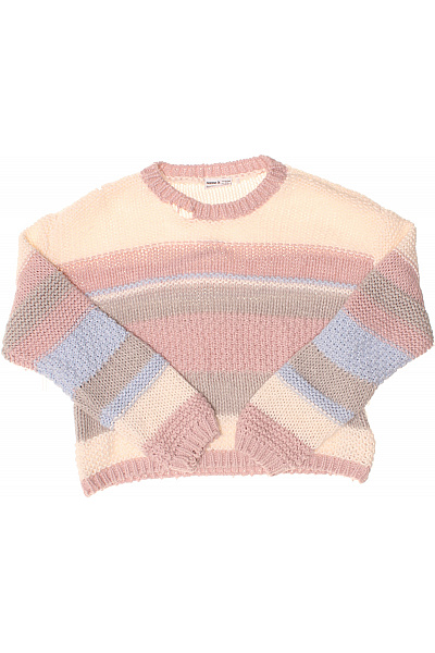 Name It Dívčí Pruhovaný Svetr Oversized Velikost 158/164