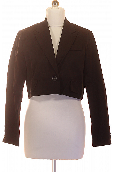 Boohoo Dámské Sako Krátké Elegantní černé Vel. EU 40