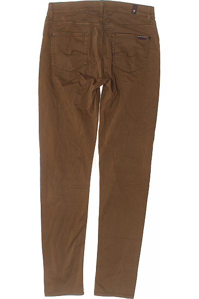 7 for all mankind Dámské hnědé volnočasové bavlněné kalhoty s kapsami Vel. EU 29 | 7 for all mankind | obrázek 2