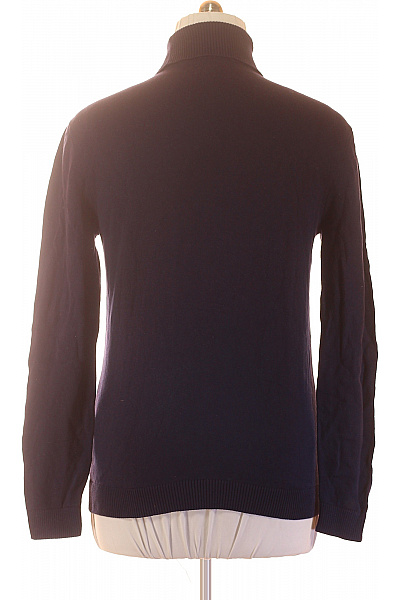 Pánský modrý rolák basic pulovr Vel. l | Unimoda | obrázek 2