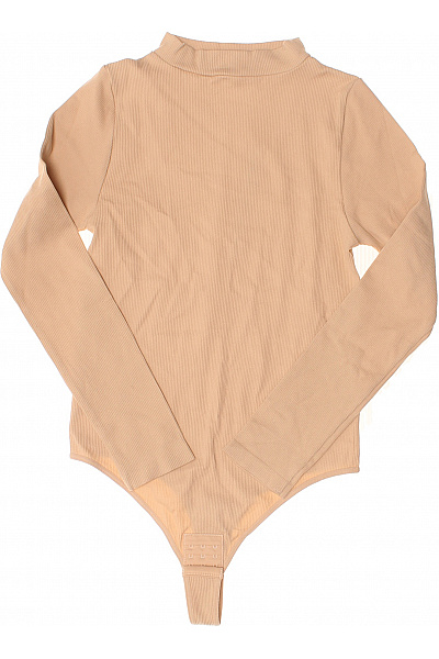 Magic Body Fashion Dámské body s dlouhým rukávem a rolákem z žebrovaného polyamidového úpletu v béžové barvě Velikost EU L | Magic Body Fashion | obrázek 2