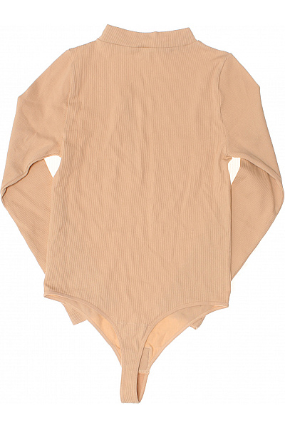 Magic Body Fashion Dámské body s dlouhým rukávem a rolákem z žebrovaného polyamidového úpletu v béžové barvě Velikost EU L | Magic Body Fashion | obrázek 3