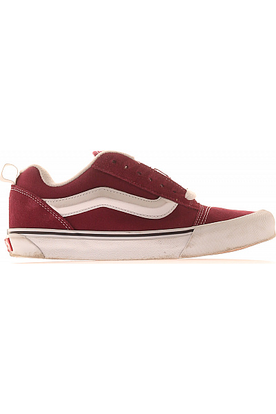 Vans Dámské červené Semišové Tenisky Volnočasové Velikost 40