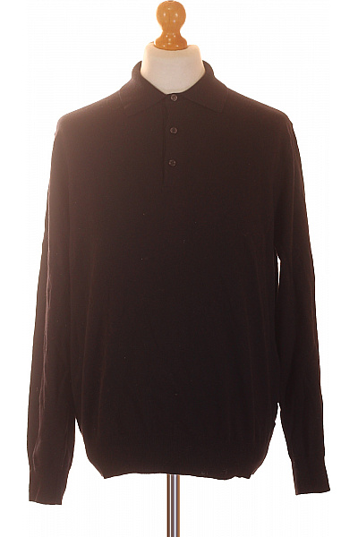 MAX TONSO CASHMERE Pánský bavlněný svetr s límečkem na knoflíky Velikost L | MAX TONSO CASHMERE | obrázek 2