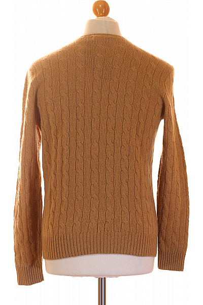 Ralph Lauren pánský svetr pletený copánkový vzor hnědý Vel. XS | Ralph Lauren | obrázek 3