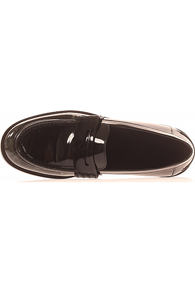 ARMANI Pánské černé lakované mokasíny elegantní Vel. 9 | ARMANI | obrázek 2