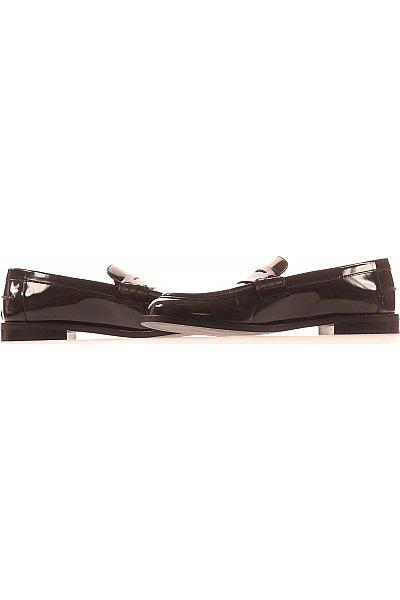 ARMANI Pánské černé lakované mokasíny elegantní Vel. 9 | ARMANI | obrázek 5