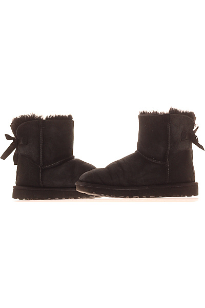 UGG Černé kotníkové válenky s mašlí Vel. 37 | UGG | obrázek 5