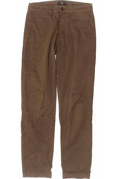 7 for all mankind Hnědé bavlněné volnočasové kalhoty s kapsami Vel. 30 | 7 for all mankind | obrázek 2