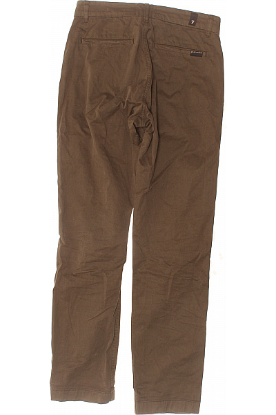 7 for all mankind Hnědé bavlněné volnočasové kalhoty s kapsami Vel. 30 | 7 for all mankind | obrázek 3