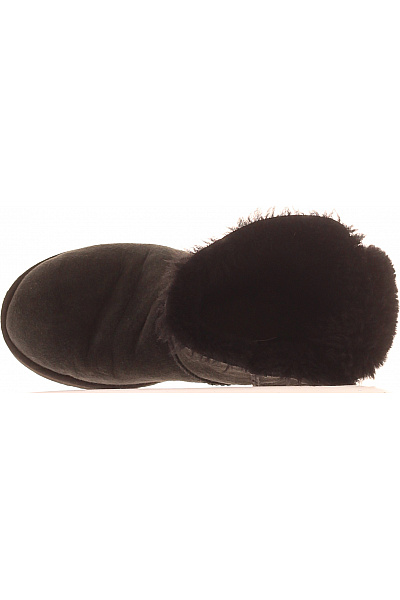 UGG Černé kotníkové válenky s kožíškem a mašlí Velikost 39 | UGG | obrázek 2