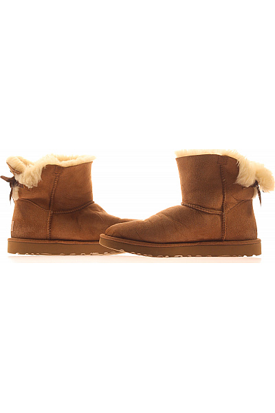 UGG Hnědé kotníkové válenky s kožíškem Vel. 39 | UGG | obrázek 5