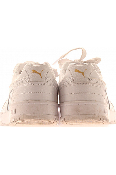 Puma Bílé kožené tenisky šněrovací volnočasové Vel. 38 | Puma | obrázek 4