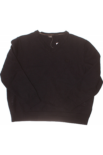 Hugo Boss černý Svetr Do Véčka Pletený Basic Vel. XL
