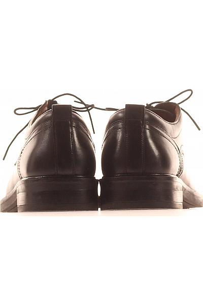 LAWRENCE GREY Pánské černé elegantní šněrovací polobotky Velikost 45 | LAWRENCE GREY | obrázek 4