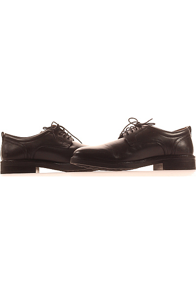 LAWRENCE GREY Pánské černé elegantní šněrovací polobotky Velikost 45 | LAWRENCE GREY | obrázek 5