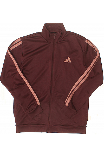 ADIDAS Pánská Mikina Na Zip Pruhovaná S Dlouhým Rukávem Velikost EU M
