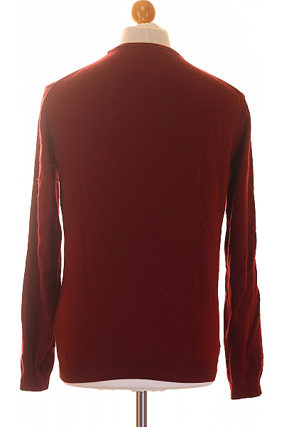 Pánský bavlněný svetr červený přes hlavu basic Vel. L | Unimoda | obrázek 2