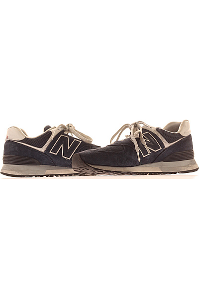 New Balance Modré semišové tenisky šněrovací volnočasové Velikost 42.5 | New Balance | obrázek 5