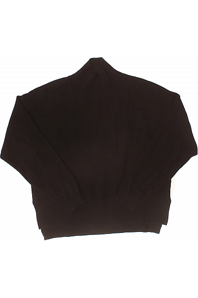 Zwillingsherz Dámský Kašmírový Svetr černý Rolák Oversized Vel. EU S