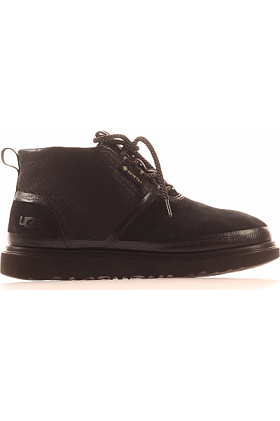 UGG černé Kožené Kotníkové Boty Gore-tex šněrovací Outdoorové Vel. 40