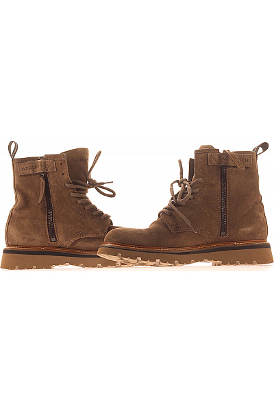 Woolrich Kotníkové semišové šněrovací boty podzimní vycházkové Vel. 41 | Woolrich | obrázek 5