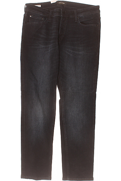 JACK & JONES Pánské Džíny Rovné Strečové černé Velikost 34/32