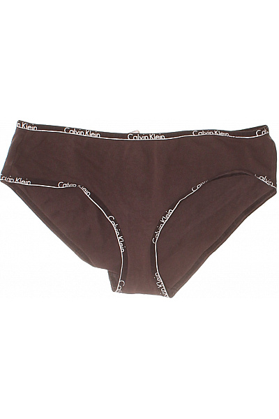Calvin Klein Dámské Bavlněné Kalhotky Hnědé Vel. M