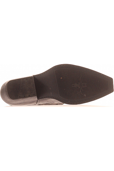 Steve Madden Černé kožené kovbojské kozačky westernové Vel. 39 | Steve Madden | obrázek 3