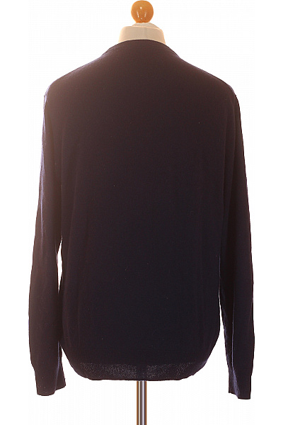 MAX TONSO CASHMERE Pánský kašmírový svetr přes hlavu modrý Vel. EU XL | MAX TONSO CASHMERE | obrázek 2