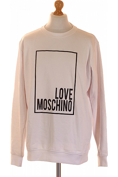MOSCHINO Pánská Mikina S Dlouhým Rukávem A Potiskem Velikost XXL