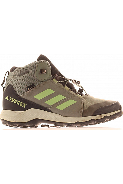 ADIDAS Dětské Kotníkové Trekingové Outdoorové Boty Gore-Tex Khaki Vel. 36