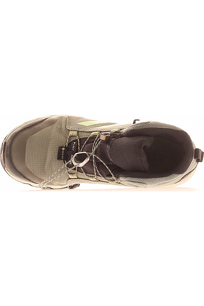 ADIDAS Dětské kotníkové trekingové outdoorové boty Gore-Tex khaki Vel. 36 | ADIDAS | obrázek 2