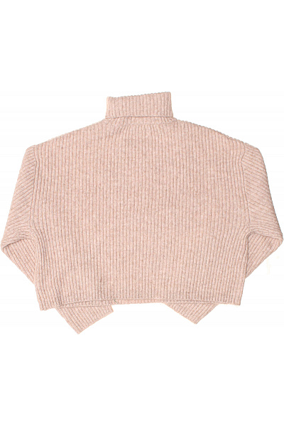 ONLY růžový žebrovaný crop svetr s rolákem Velikost S | ONLY | obrázek 3