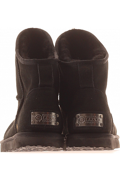 luxuar limited Černé kotníkové válenky s kožíškem Vel. 41 | luxuar limited | obrázek 4