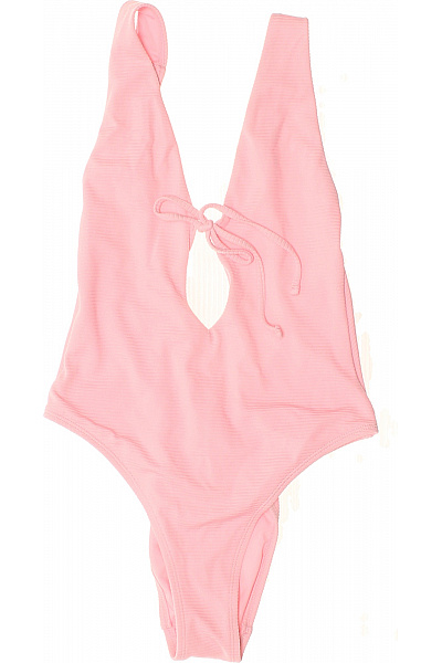 Hunkemoller jednodílné plavky žebrované na zavazování růžové sexy Velikost EU 34 | Hunkemoller | obrázek 2