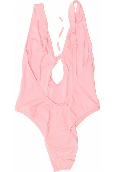 Hunkemoller jednodílné plavky žebrované na zavazování růžové sexy Velikost EU 34 | Hunkemoller | obrázek 3
