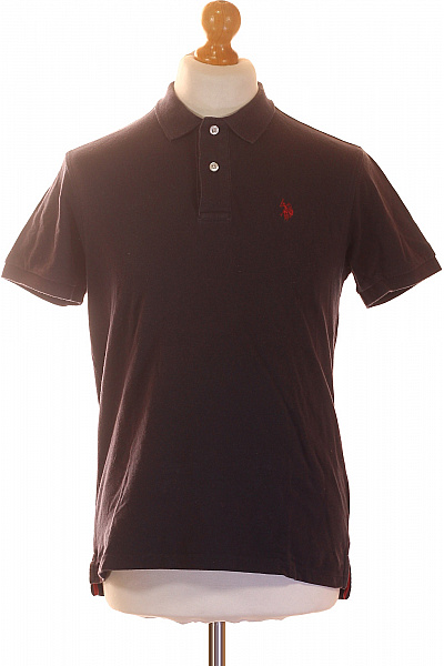 U.S.POLO ASSN. Pánské Bavlněné Polo Tričko S Krátkým Rukávem A Výšivkou Vel. EU M